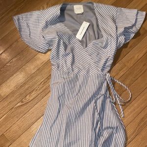 Francesca’s striped wrap dress. New with tags